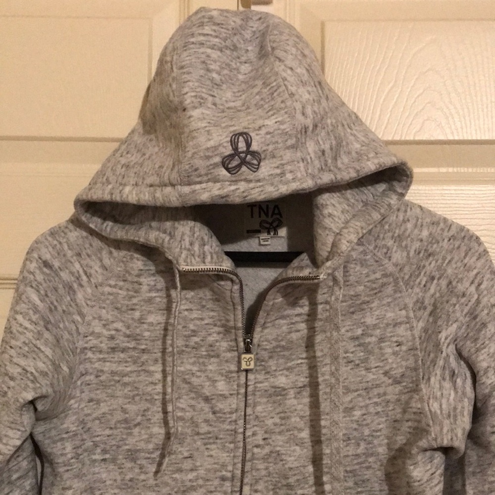 TNA Aritzia Womens Zip Up Jacket -Oatmeal